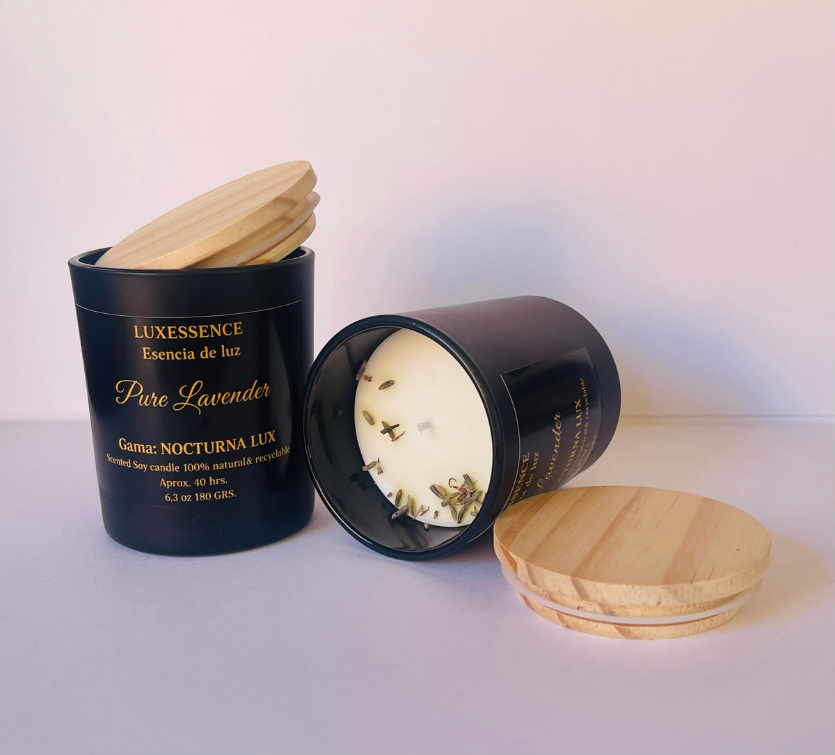 Pure Lavender · Vela artesanal de soja · Lavanda & Cedro