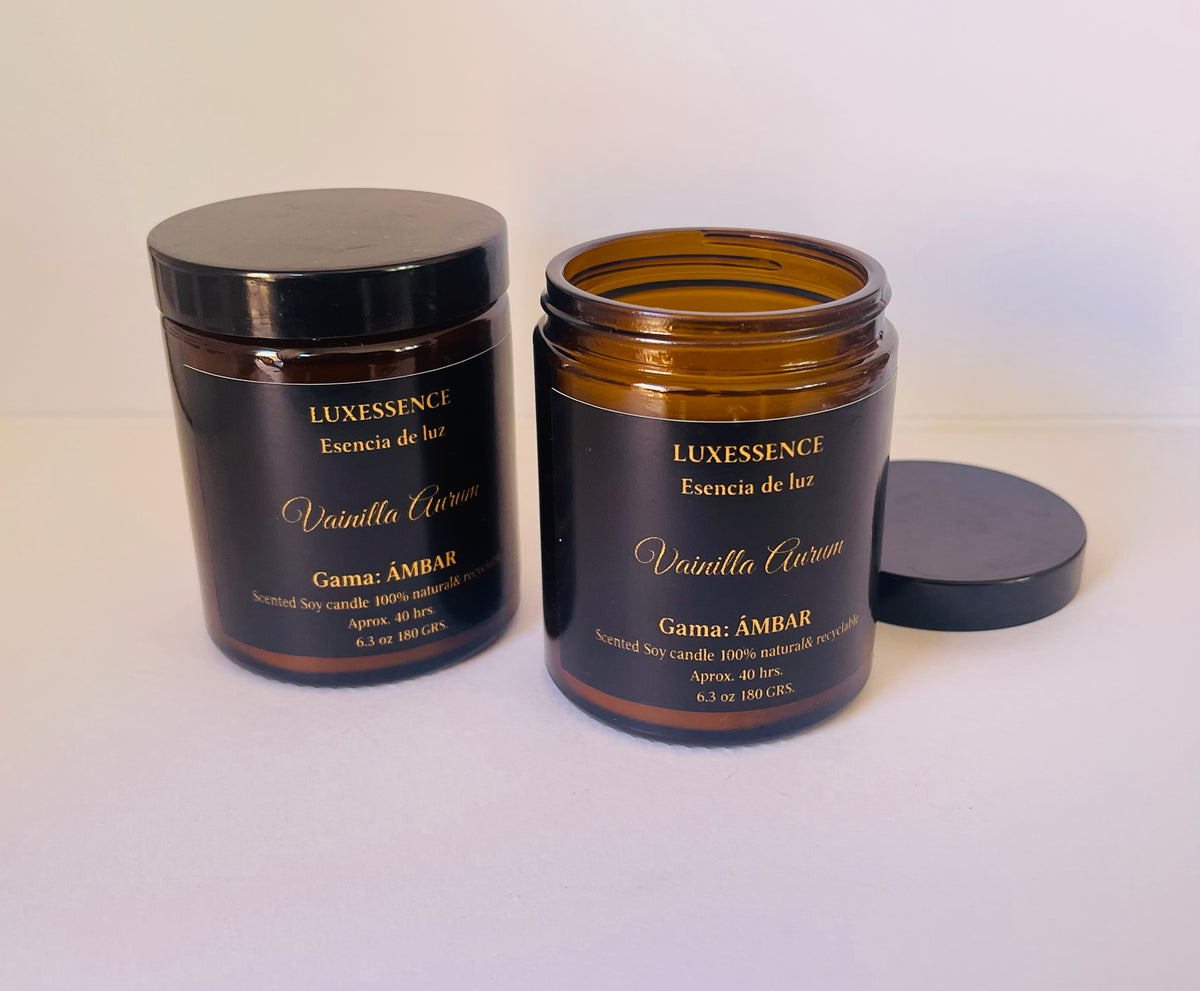 Vainilla Aurum · Vela artesanal de soja · Vainilla & Mantequilla