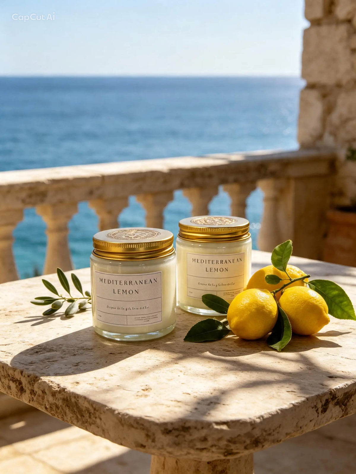 🍋 MEDITERRANEAN LEMON · Vela artesanal de soja · Limón Mediterráneo