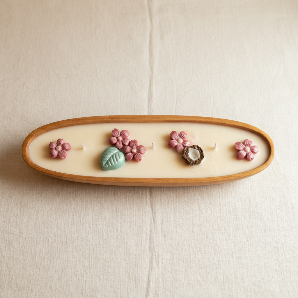 Vela Fruta de la Pasión - Flat lay
