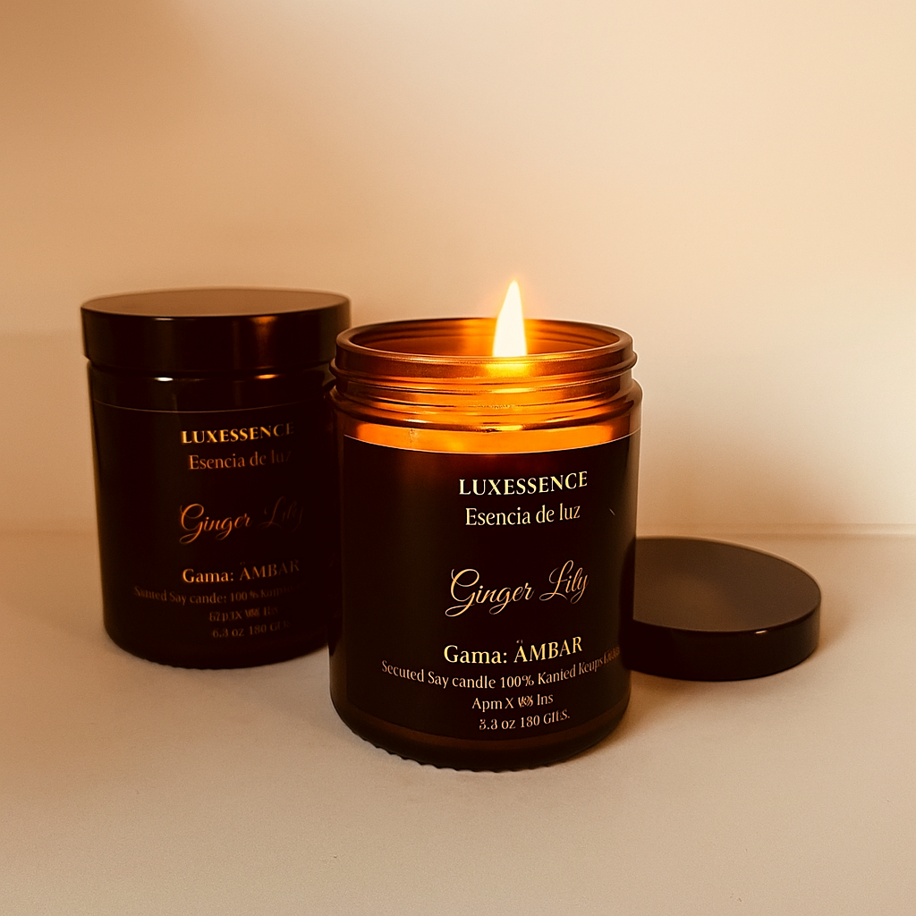 Ginger Lily · Vela artesanal de soja · Lirio & Jengibre