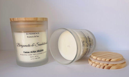 Bergamota & Sandalwood · Vela artesanal de soja · Bergamota & Sándalo
