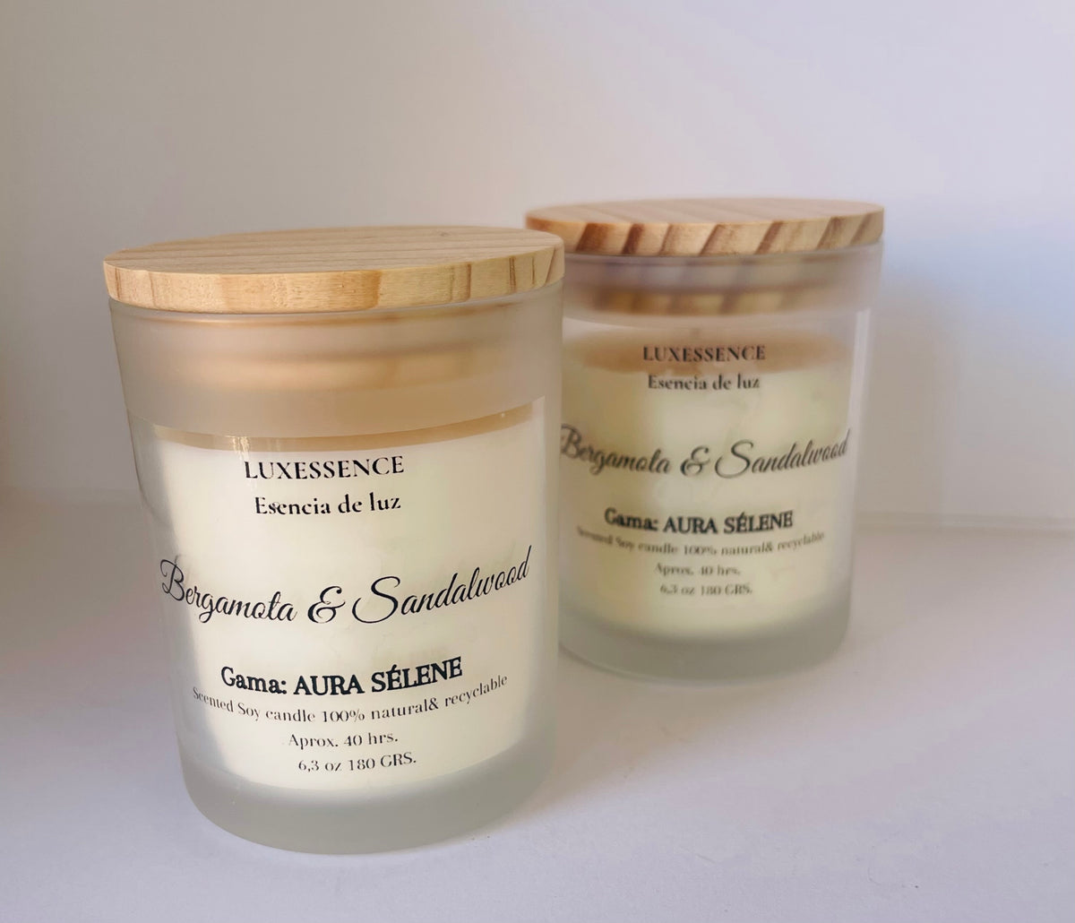 Bergamota & Sandalwood · Vela artesanal de soja · Bergamota & Sándalo