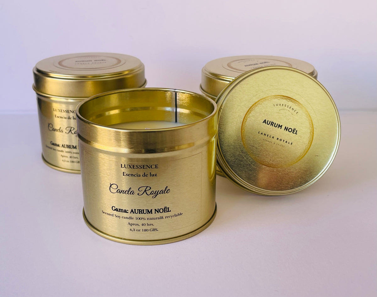 CANELA ROYALE · Vela artesanal de soja · Canela, Clavo & Jengibre