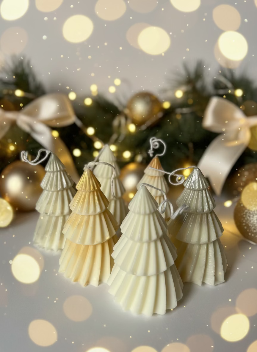 ÁRBOL NAVIDEÑO · Vela artesanal de soja · Cardamomo, Cachemira & Sándalo